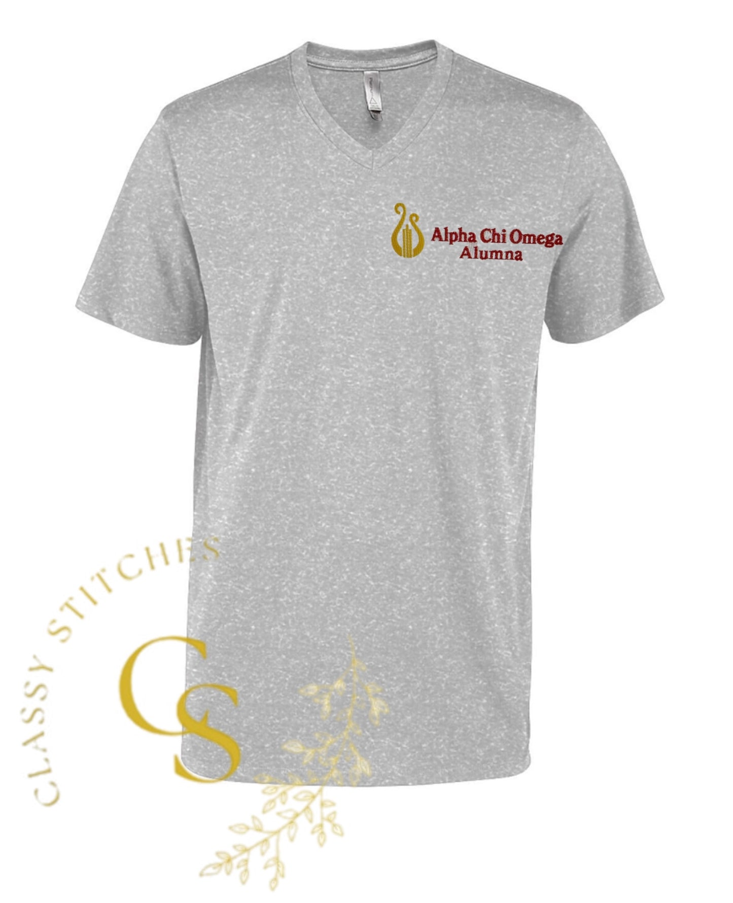 Alpha Chi Omega Alumna-V neck