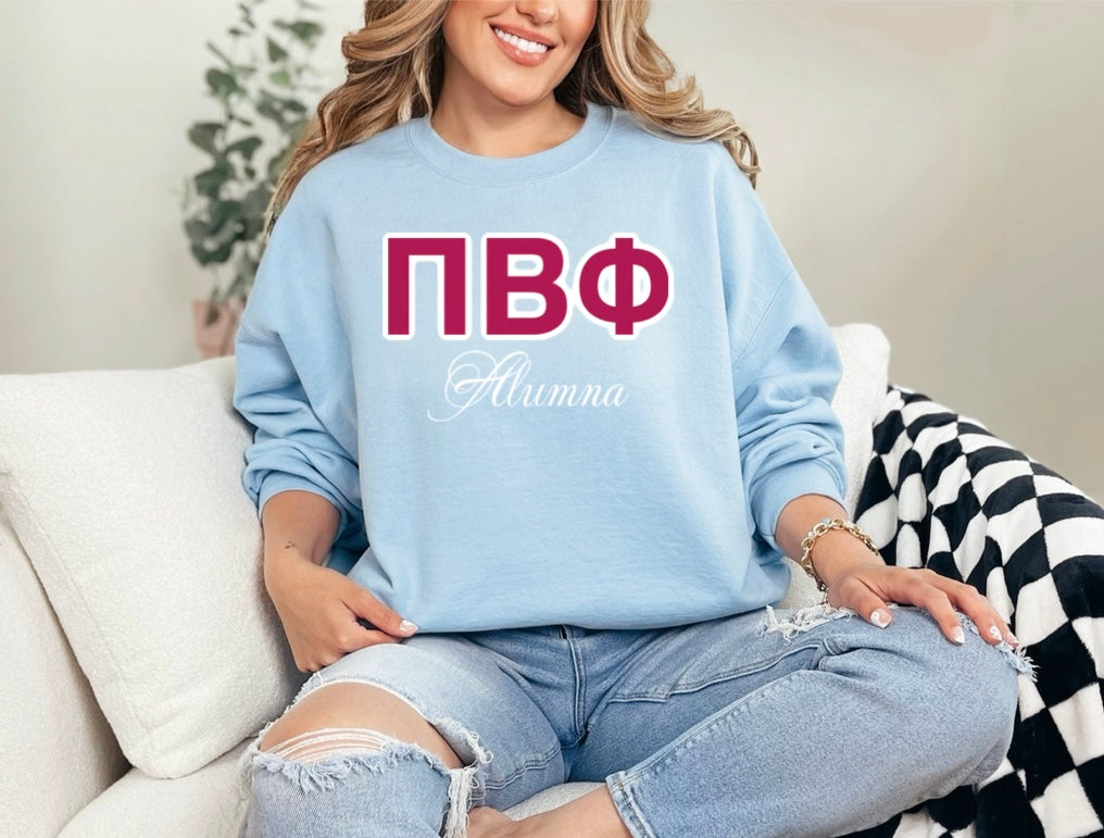 PiPhi Alumna Stitched Crewneck