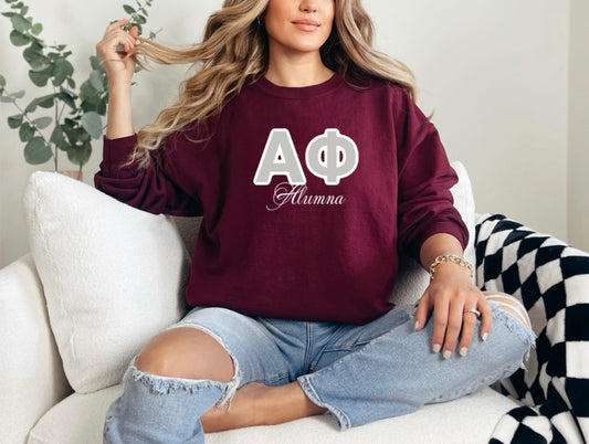 Alpha Phi Alumna Stitched Crewneck