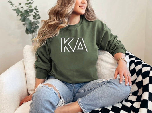 Kappa Delta Stitched Crewneck