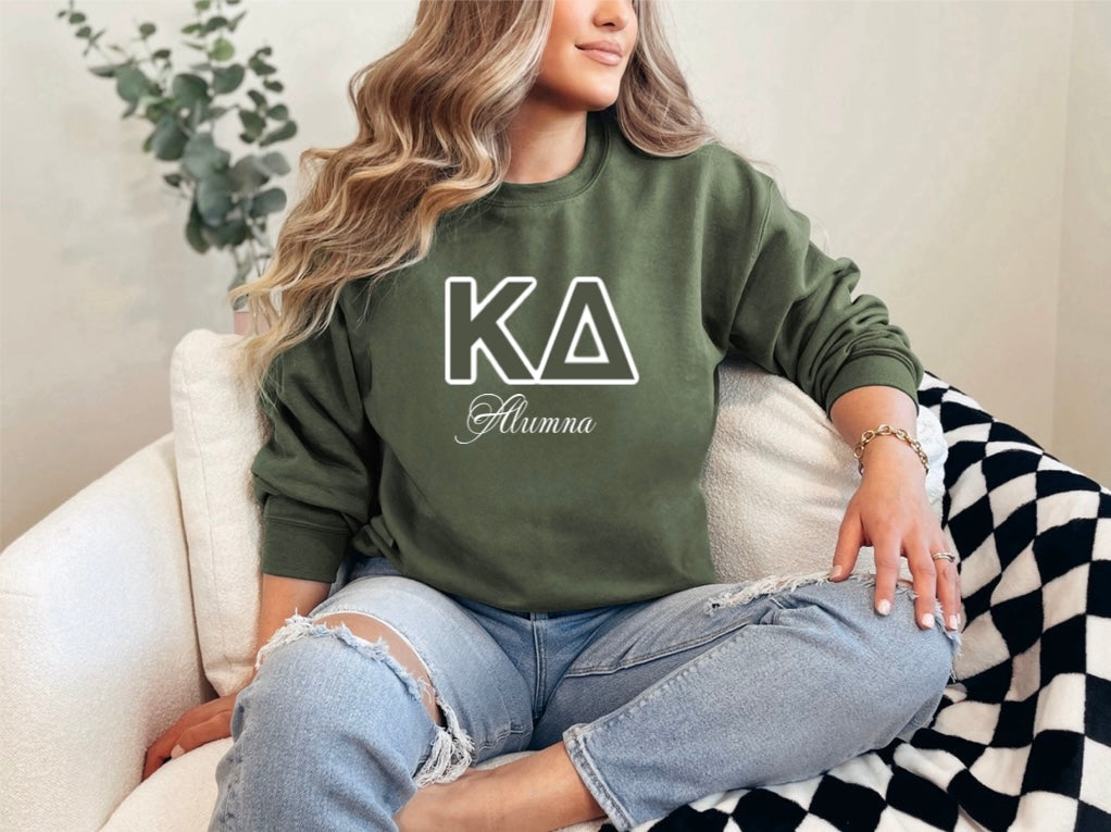 Kappa Delta Alumna Stitched Crewneck