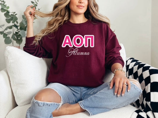 AOPI Alumna Stitched Crewneck