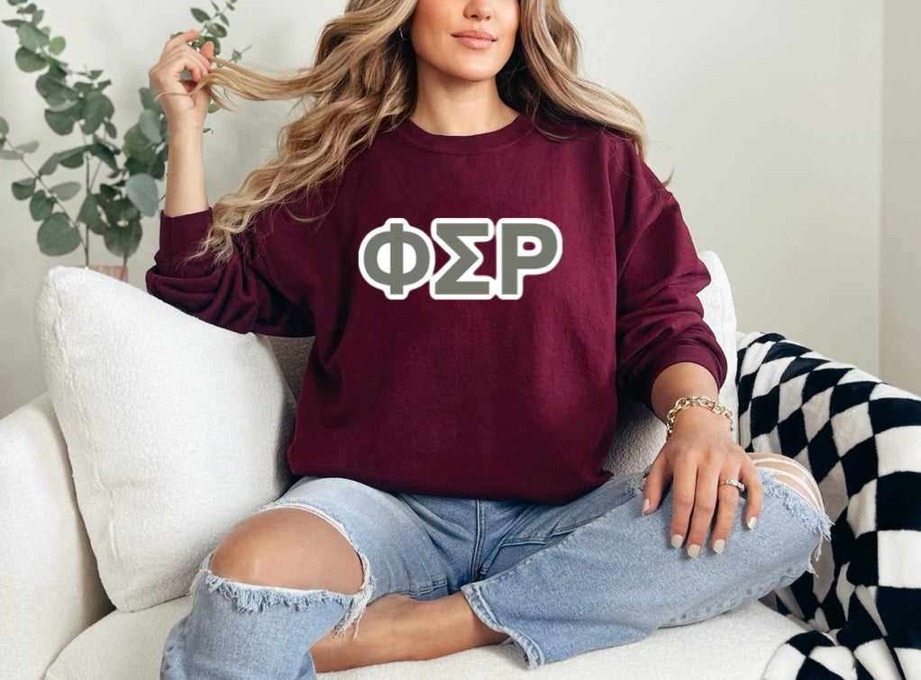 Phi Sigma Rho Stitched Crewneck