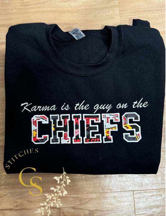 Karma is the Guy on the Chiefs- Crewneck